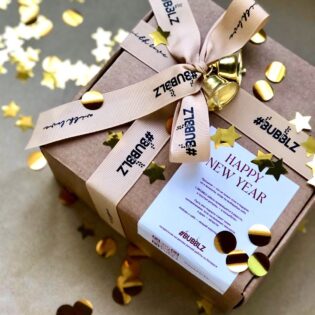 Новогодняя подарочная упаковка #BUBBLZ